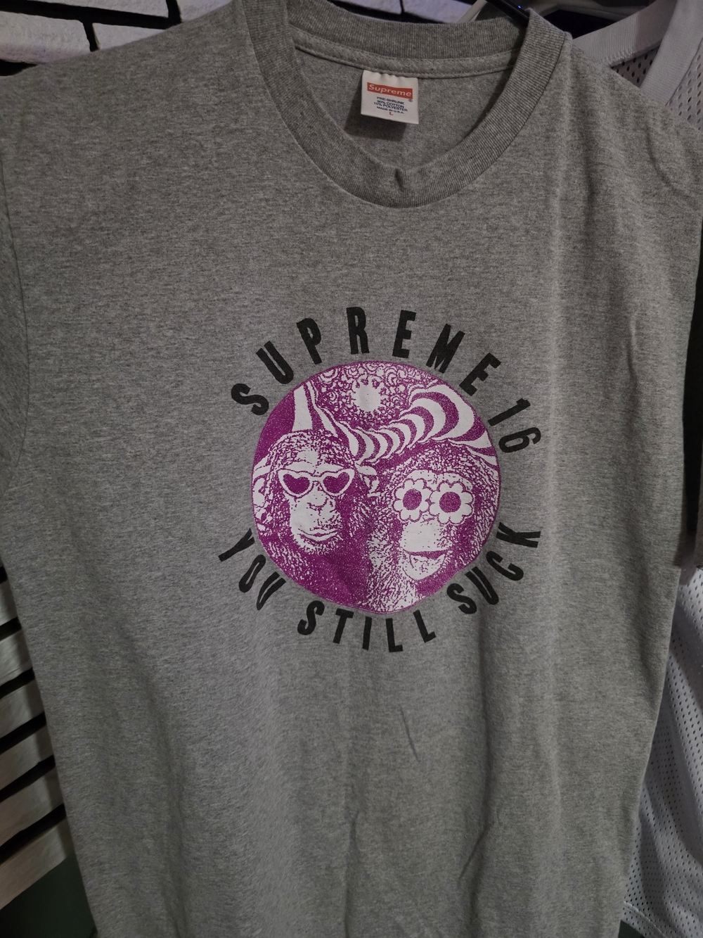 Supreme You Still Suck Tee Grey Size L SS16